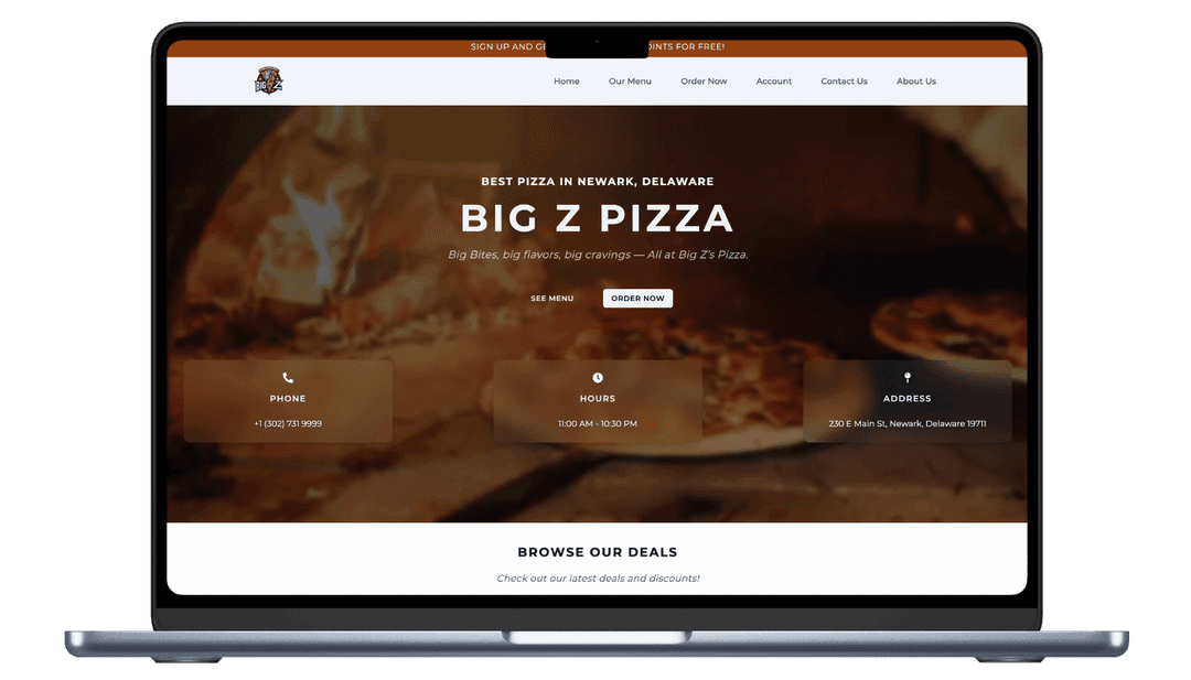 Fast online ordering
