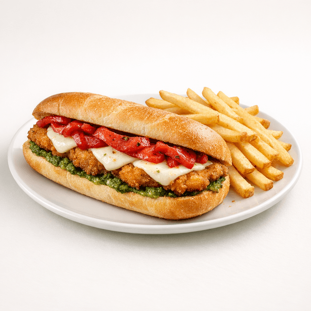 Chicken Pesto Caprese Hoagie