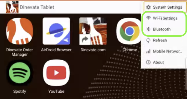 Tap Wi-Fi Settings from the menu